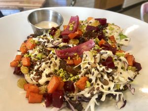 Vegan Rainbow Salad at Milwaukee Cafe in Biarritz