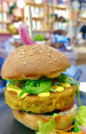 Vegan Burger  at Milwaukee Cafe in Biarritz