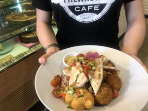 Falafels at Milwaukee Cafe in Biarritz