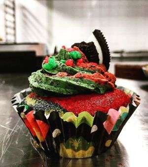 Vegan Oreo Rainbow Cupcake :) at A&J Bakery in Utrecht