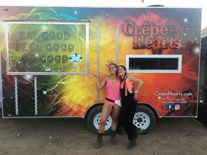 Crepe Hearts vending at the Oregon Eclipse festival 2017 at Crepe Hearts - Food Truck in San Francisco