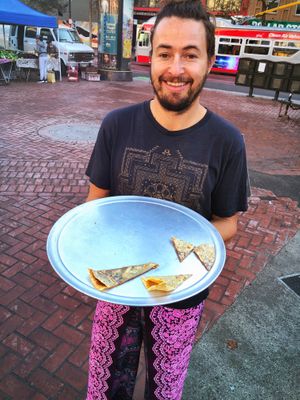 Free samples! at Crepe Hearts - Food Truck in San Francisco