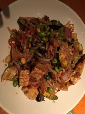 Build your own stir fry with peanuts and tofu!  at Big Bowl in Roseville