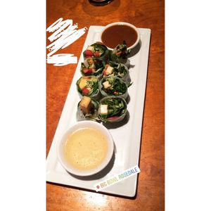Summer vegetable roll 😋 at Big Bowl in Roseville
