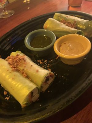 Thai spring rolls at Hula's Island Grill in Santa Cruz