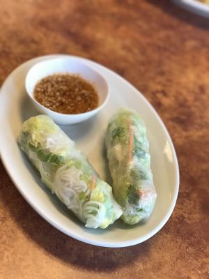 Vegan Spring Rolls at Taste of Asia in Holland