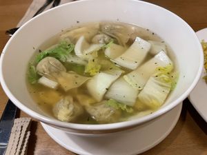 Vegan won ton soup  at Pho - Laugavegur in Reykjavik