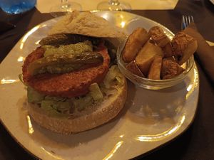 Vegetal de carne (something like beyond meat) at La Zahora in Albarracin