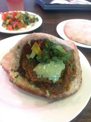 Falafel Pita at Pita and Olives in Central Singapore