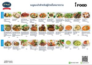 Menu at I Food in Bangkok
