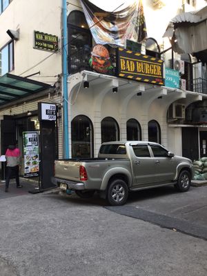 entrance at Bad Burger in Bangkok