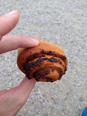 Sweet pastry with nuts at PiranArt Sameja in Ljubljana