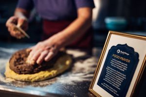 Our hand made Curcuma & Old grains bread.
Naš ročno narejen kruh iz Kurkume & 7 starih žit. at PiranArt Sameja in Ljubljana