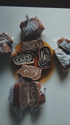 Different kinds of potica at PiranArt Sameja in Ljubljana