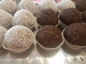 Vegan "hedgehogs" at PiranArt Sameja in Ljubljana