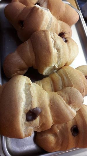 Vegan croissants at PiranArt Sameja in Ljubljana