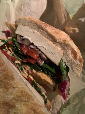 Tofubello sandwich  at Rabano in Hermosa Beach