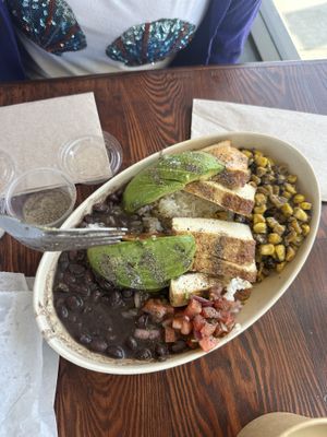 LA BAMBA TOFU BOWL WITH AVOCADO  at Rabano in Hermosa Beach