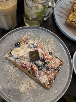   at Cafe Waffle in Prague