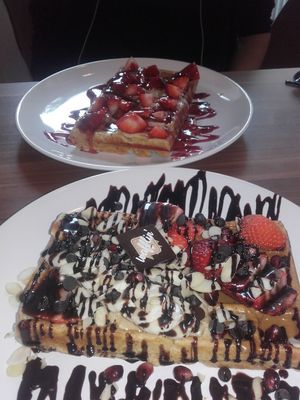  at Cafe Waffle in Prague