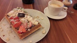  at Cafe Waffle in Prague