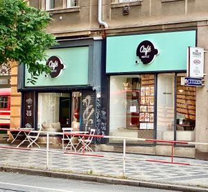 The venue at Cafe Waffle in Prague