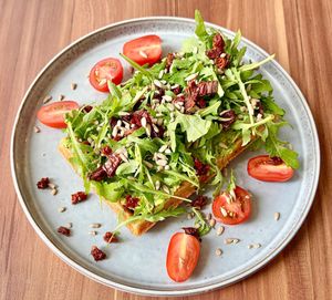 Avocado waffle  at Cafe Waffle in Prague