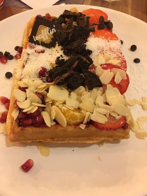 Waffle at Cafe Waffle in Prague