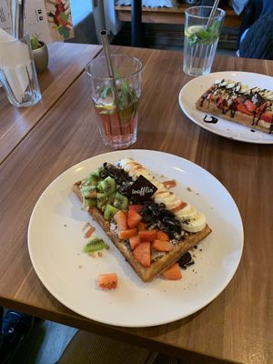 Sweet Waffles at Cafe Waffle in Prague