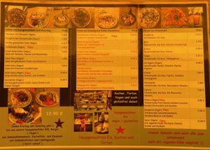 Menükarte Stand: August 2021 at Lieblingsplatz  in Blaibach