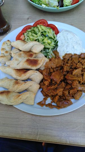 Gyros plate at Lieblingsplatz  in Blaibach