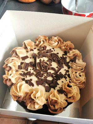 Mocha at Cakehole Vegan Bakery in Liverpool