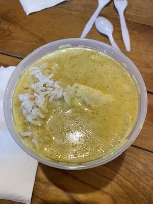 Yellow Curry with tofu  at Thai Bay in Lincoln City