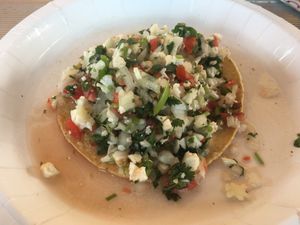 Cauliflower ceviche at Taqueria El Zamorano in Santa Ana