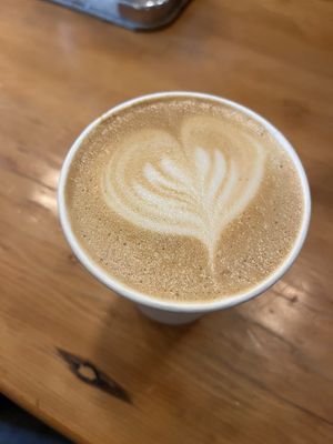 Oat milk cappuccino   at Old Crow Coffee Co. & Moodswing Coffee in New Westminster