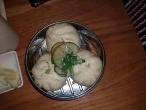 Vegetable Steam Buns at Anju Above in Bloomington