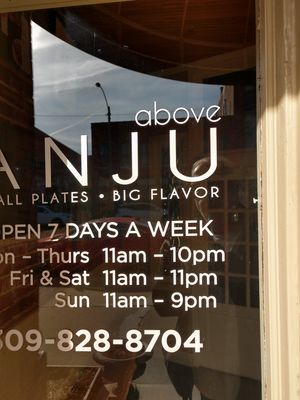 Hours at Anju Above in Bloomington