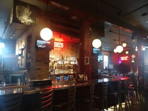 The bar at Anju Above in Bloomington