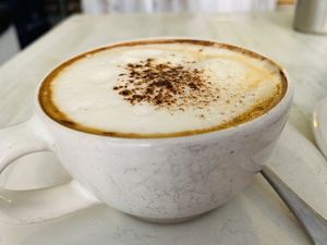 Cappuccino at Dulces Dreams in Malaga