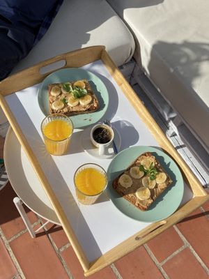 Penuts butter and banana 🍌  at Dulces Dreams in Malaga