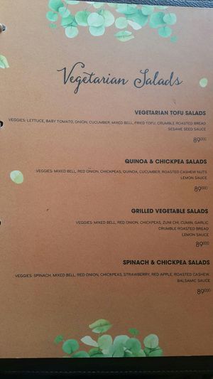 Vegan menu p4 at Like Coffee in Cat Ba