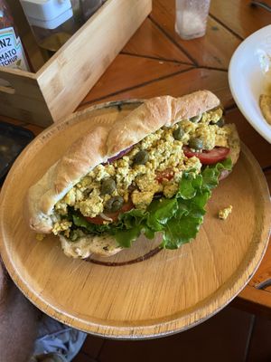 Pesto baguette  at Like Coffee in Cat Ba