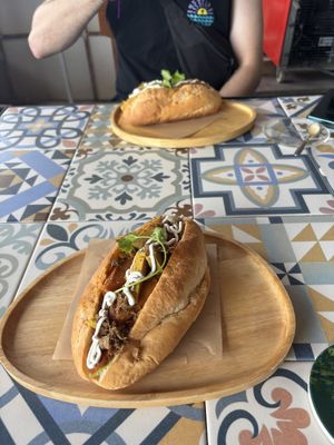Vegan Banh mi   at Like Coffee in Cat Ba