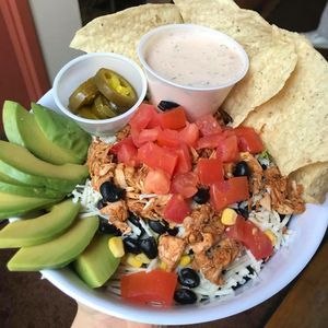 Vegan “chicken” salad!  at Grumpy's Deli in Toledo