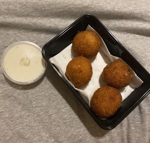 Vegan arancini  at Arrivederci Pizzeria in Milton