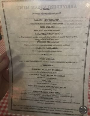Menu 1  at Arrivederci Pizzeria in Milton
