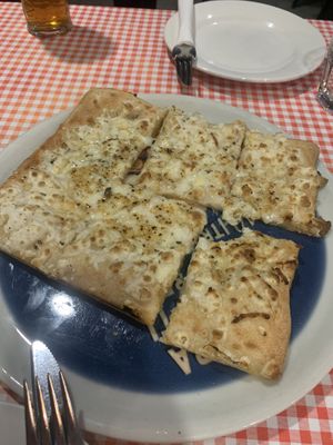 Vegan cheesy garlic bread, yummm at Arrivederci Pizzeria in Milton