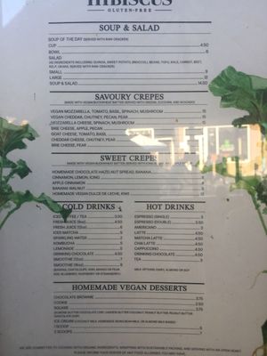 Menu at Hibiscus in Toronto