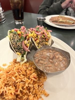   at Plaza Cafe in Santa Fe