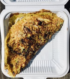 Vietnamese Crepe at Merit Vegan Restaurant in Sunnyvale